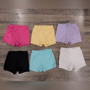 Children's Place 5T Cartwheel Bike Shorts Bundle Summer Spring Girls 6 Pairs